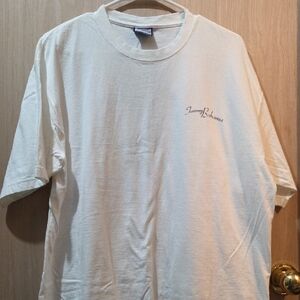 Tommy Bahama Off-White Short Sleeve Crewneck T-Shirt with Script Logo